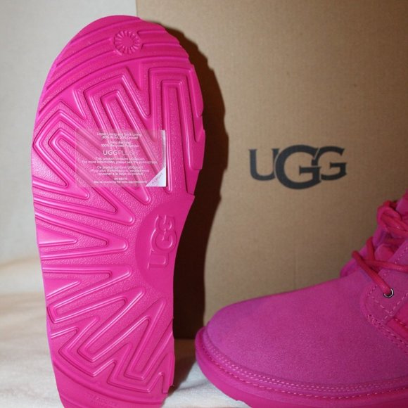 NIB YOUTH 6 WOMEN'S 8 TASMAN SUEDE PUFFER NEUMEL BOOT TAFFY PINK - Picture 7 of 8